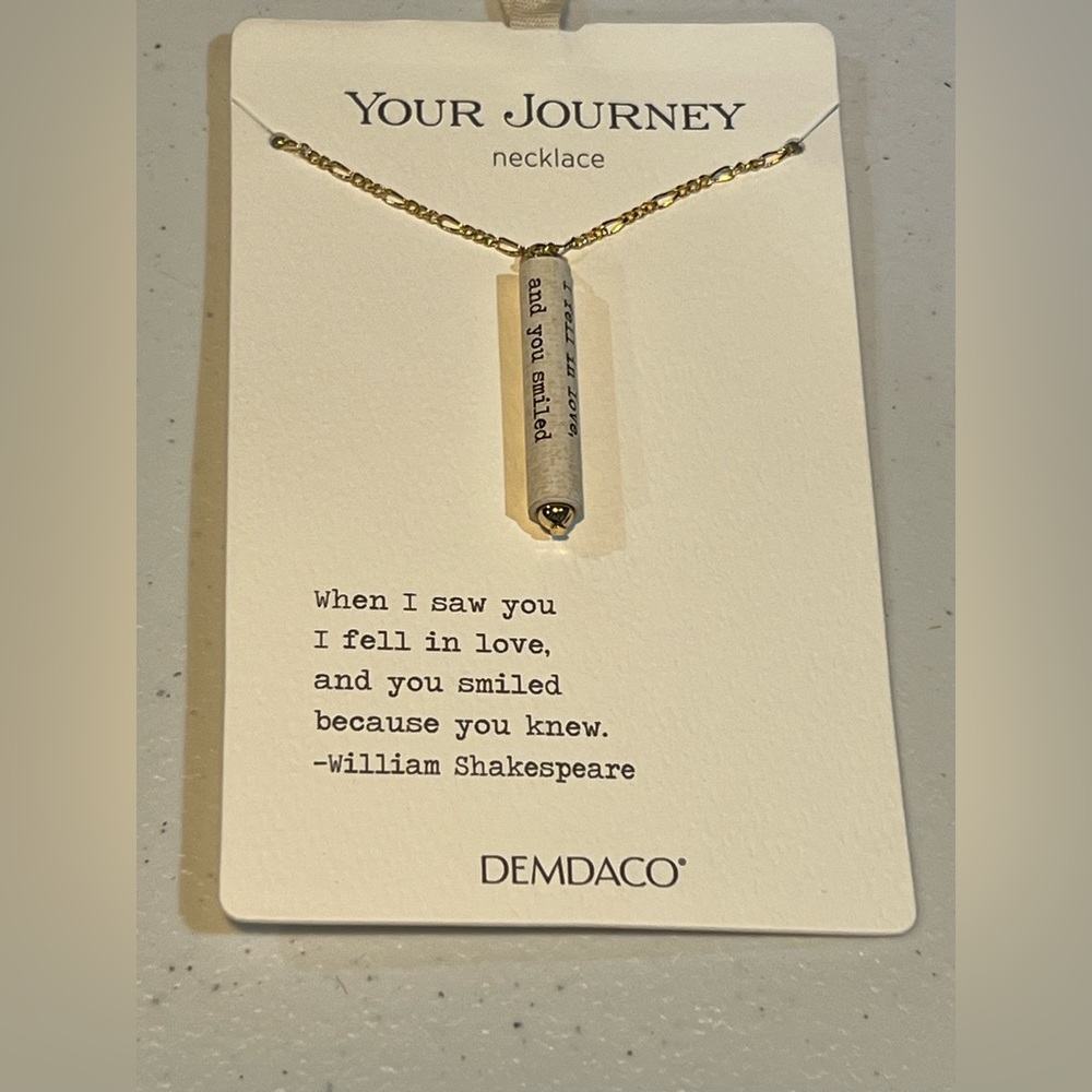 Demdaco Your Journey Gold and Silver Necklace